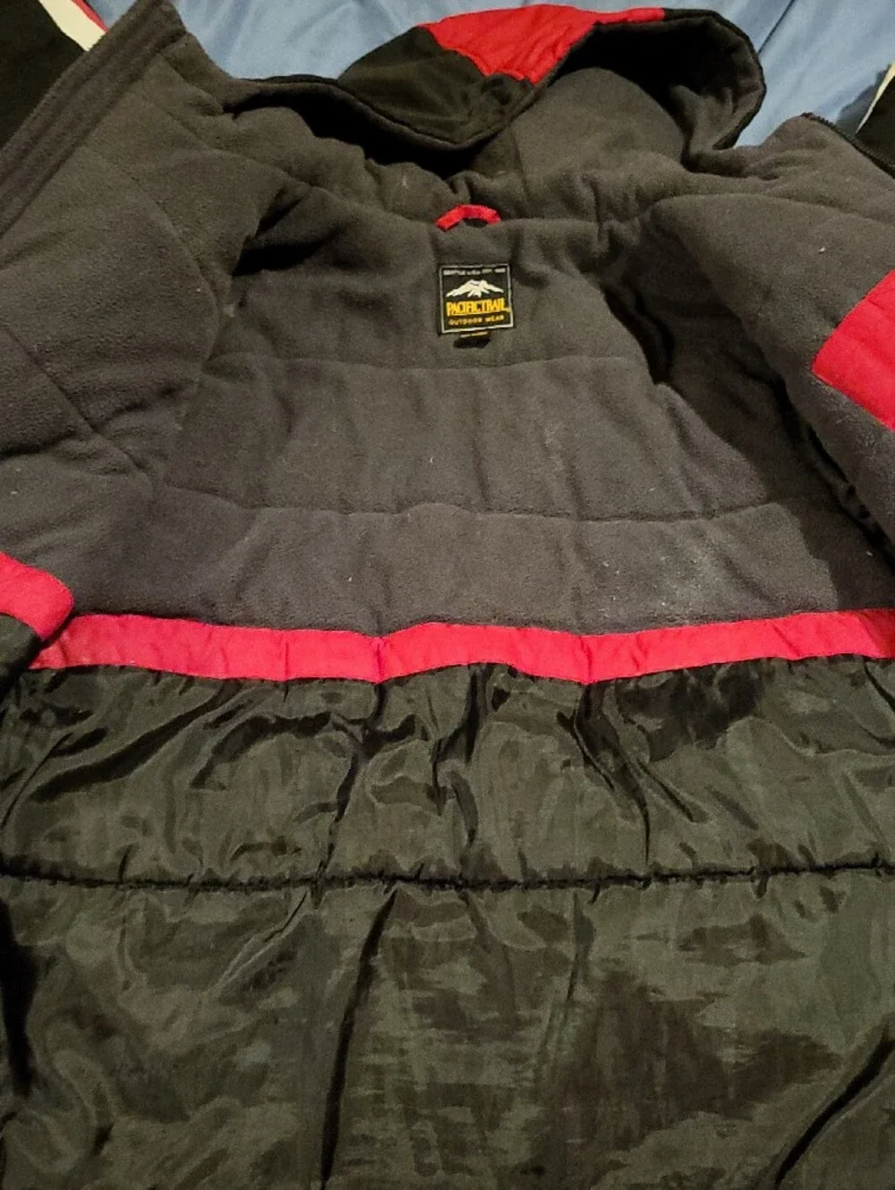 Pacific Trail Kids Red and Black Hooded Puffer Jacket